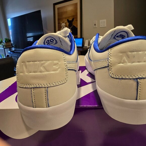 Nike SB Blazer Low Pro GT Premium FZ1300-100 WHITE BLUE MEN'S SIZE 10 NEW - Picture 7 of 12